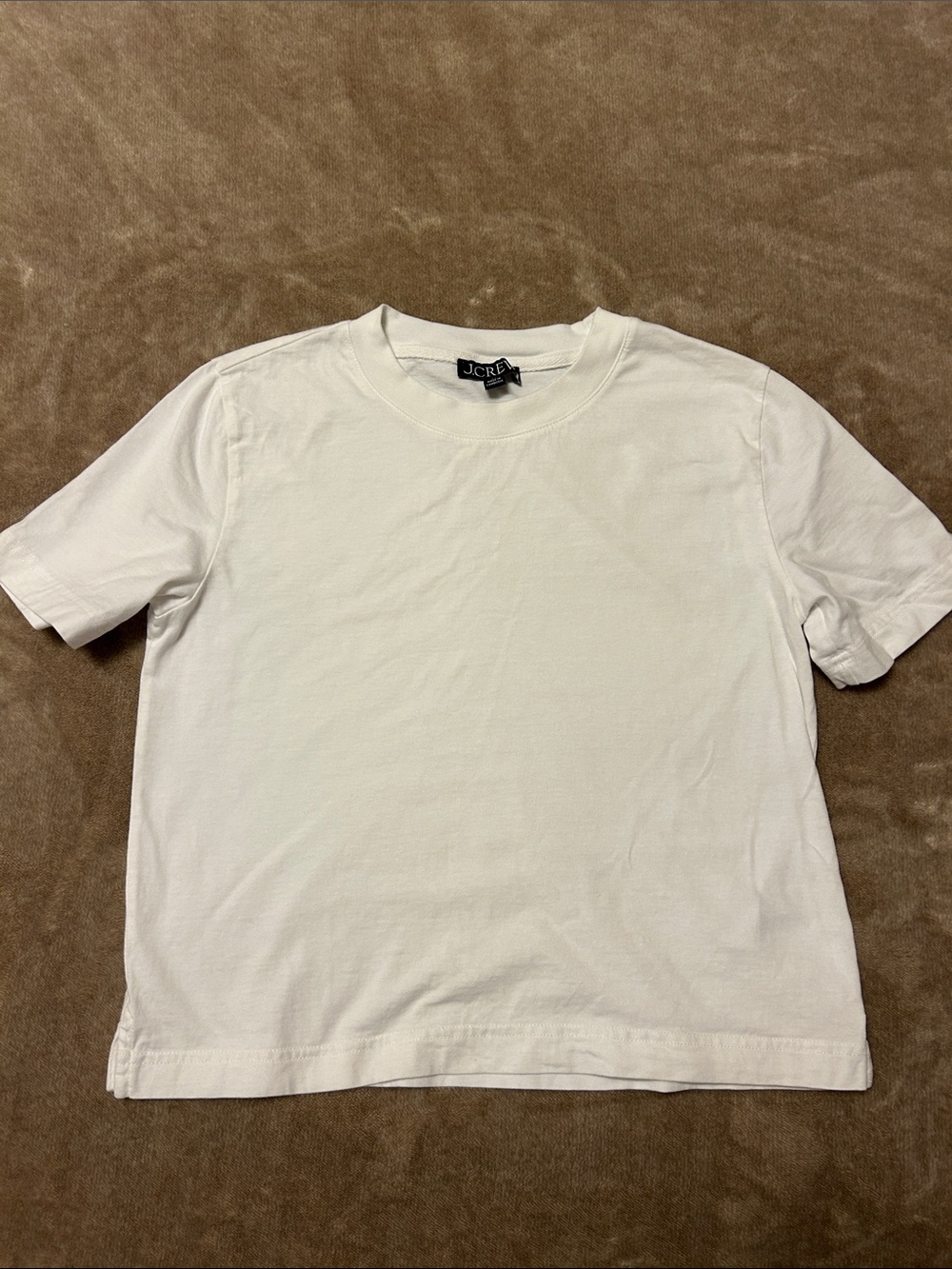 J. Crew White Short Sleeve Crewneck Tee